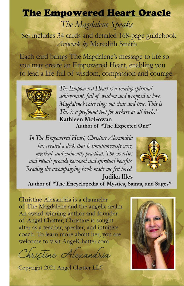 The Empowered Heart, The Magdalene Speaks Oracle Card Deck - Angel Chatter